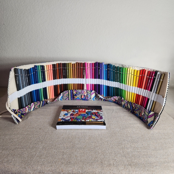 star joy Other - Star Joy Colored Pencils Roll Up Set - 70+ Vibrant Colors Arteza Coloring Book